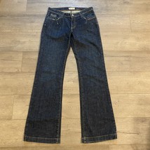 Twenty X Houston Wide Leg Lowest Rise Denim Jeans ~ Sz 9 Blue 34 INCH Inseam - £17.69 GBP