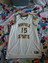 Norfolk State Spartans Martin #15 Basketball Jersey 2XL Authentic Game Worn - £58.42 GBP