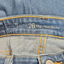 Levi's 721 Women's High Rise Skinny Blue Denim Jeans Stretch Size 26 image 4