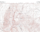 Mt. Moses Quadrangle, Nevada 1961 Topo Map USGS 15 Minute Topographic - £17.32 GBP