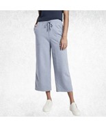Athleta Blue Farallon Heathered Wide Crop Pants Drawstring Waist - Women... - $699.36 MXN