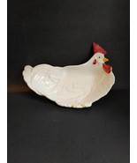 Vintage Ball-Jae Chicken Bowl Dish White California Pottery USA MCM No. 601 - £20.14 GBP