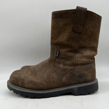 Wolverine Steel toe Waterproof  Boot 10&quot; Wellington Men Dark Brown Size 13 M - £59.21 GBP