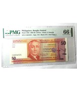 Philippines 2005 Banknote  50 Piso P-193b  Descending Ladder  PMG66 FANC... - £223.46 GBP