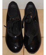 Capezio Girls tap Dance shoes Tele Tone Jr In Shinny Black Size 8 M N625 - $474.80 MXN