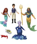 Mattel Disney The Little Mermaid Ariel&#39;s Adventures Story Set with 4 Sma... - £21.17 GBP