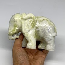 863g, 5&quot;x3.5&quot;x2.2&quot; Natural Solid Serpentine Elephant Figurine @China, B2... - £47.19 GBP