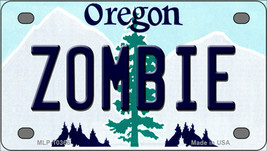 Zombie Oregon Novelty Mini Metal License Plate Tag - $14.95