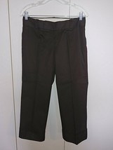 Banana Republic &quot;Jackson Fit&quot; Ladies Stretch Brown Cropped PANTS-4-WORN 1-NICE - £10.50 GBP