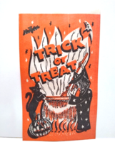 Halloween Candy Bag Witch Black Cat Bat Moon Magic Potion Cauldron Fantasy - £9.34 GBP