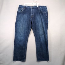 Tommy Hilfiger Freedom Jeans Men&#39;s 42x32 Wide Straight Leg 100% Cotton D... - $26.00