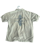 Tommy Bahama Shirt Mens M Light Blue Silk Paddle Boards Sand Bar Ride Tide - €24,48 EUR