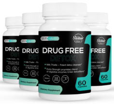 4 Pack Free Detox, mezcla de enzimas y desintoxicación hepática-60 Cápsu... - £99.23 GBP