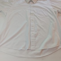 Smith Forester Men's White Cotton Blend Button Up Shirt Short Sleeve Size 17 1/2 image 5
