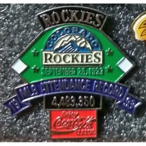 1993 Colorado Rockies Coca Cola Attendance Record Pin - £8.75 GBP