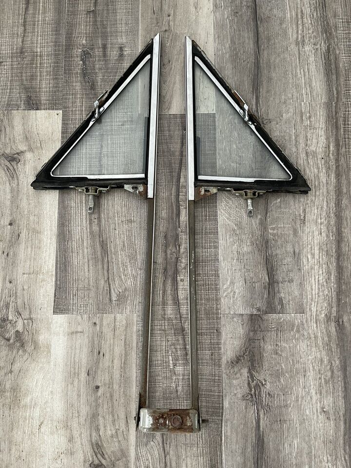 1963-1964 Ford Galaxie Door Vent Window Glass Frames Sedan Mercury Monte... - $230.01