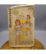 Vintage Sewing PATTERN Butterick 9617, Child Party Dress and Slip, Full ... - £20.08 GBP