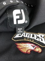 Footjoy FJ Eagles Golf Men Polo Shirt Black Short Sleeve 100% Polyester ... - £11.87 GBP