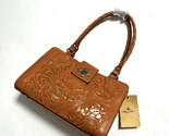 Patricia Nash Cut Out Rosina Artisan Sun Yellow Leather Handbag - $124.73