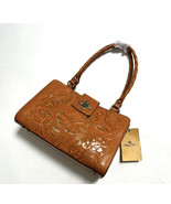 Patricia Nash Cut Out Rosina Artisan Sun Yellow Leather Handbag - £98.08 GBP