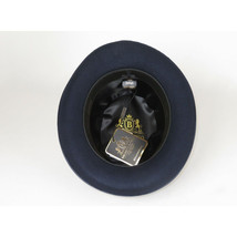 Men Bruno Capelo Dress Formal Hat Australian Wool Homburg Godfather GF102 Navy image 3