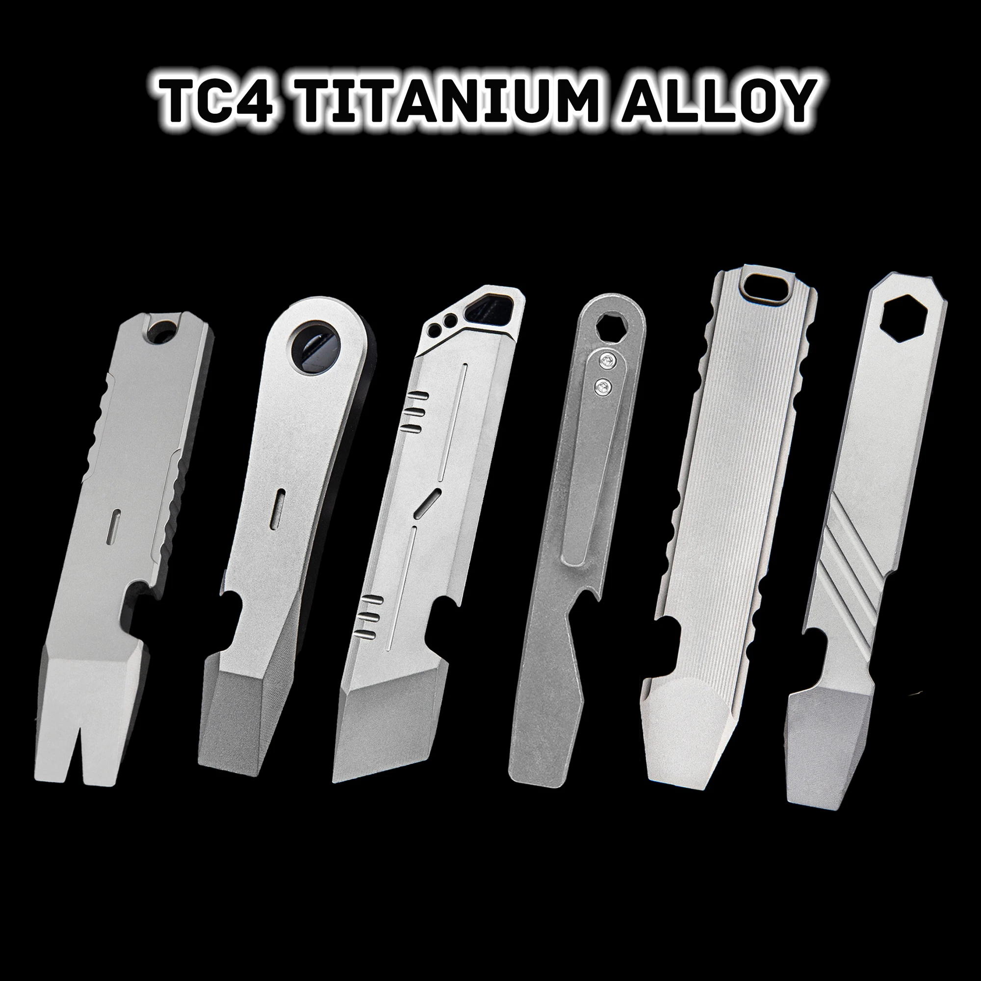 Multi-function Titanium Alloy Crowbar Wrench Screwdriver Outdoor Camping... - £18.91 GBP+