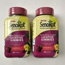 2 Pack - Senokot Laxative Gummies Mixed Berry, 60 Gummies Each, Exp 05/2025 - £26.42 GBP