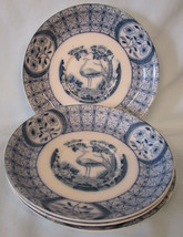 Johnson Brothers Gray Blue Mongolia Saucers, Set of 4 - £16.26 GBP