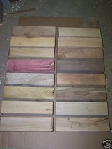 Lot Of 16 Various Turning Blanks Lumber Lathe Wood 3 X 3 X 12&quot; - £39.92 GBP