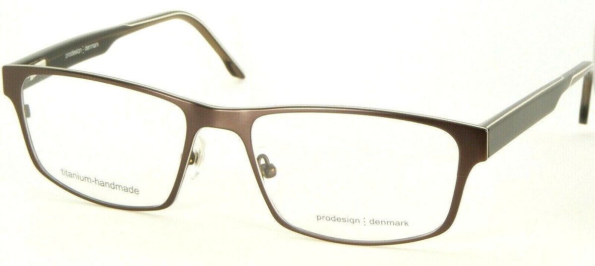 Nuovo Prodesign denmark 1401 5031 Semi Marrone Scuro Occhiali 57-18-145mm - $106.04