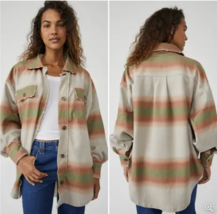 Free People Printed Ruby Jacket Mazipan Combo ( S ) - £71.19 GBP