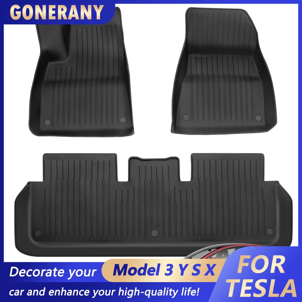 New Floor Mats for Tesla Model 3 Y Floor Mats 2023-2020 Pure TPE Injection - £48.23 GBP+