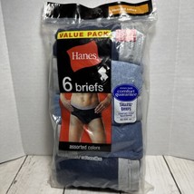 Hanes Men&#39;s 6-Pack Gray/Black/Assorted Briefs Underwear - Small (28-30&quot;) - $15.83