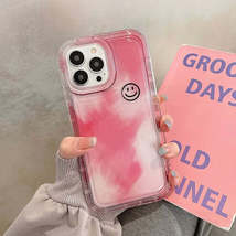 Watercolor Cute Smile Painting Phone Case For iPhone 14 13 Pro Max Plus Fashion  - £6.50 GBP+