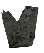 Moose Knuckles Davenport Crinkle Pants Mens S Windbreaker Black Lime Jogger - $4,386.96 MXN