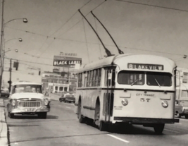 City Transit Lines CTL Dayton Ohio Trackless Trolley Bus #57 Lakeview Photo - £7.41 GBP
