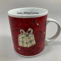 Starbucks Sneaky Shaking of Presents Red Barista Coffee Mug 20 oz 2000 - $22.05