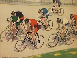 9685.Decoration Poster.Room Wall art.Home decor.1897 Bicycle racing.Victorian - £13.52 GBP+