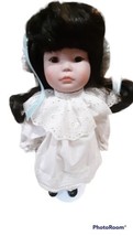 Li Ling Fine Porcelain Amber Stone Doll. With Stand  - $1.97