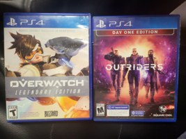 lot of 2 :Outriders Day One Edition + overwatch [legendary ed.]PlayStation 4 PS4 - £10.89 GBP