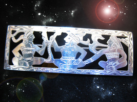 HAUNTED AZTEC PIN ERASE ALL THAT KEEPS YOU FROM HAPPINESS HIGHEST LIGHT MAGICK image 2