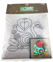 Artiste Swan Wool Felting Kit Colorful Vibrant Bird and Heart Craft - $334.20 MXN