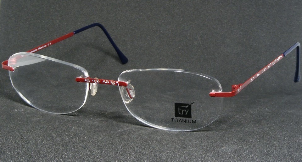 Try Titanium Evolution TT129 4T1 MATT RED ORANGE EYEGLASSES 51-18-135mm ... - $105.37
