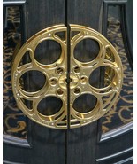 24k Gold-Plated 35 MM Film Reel Door Pull - £707.96 GBP