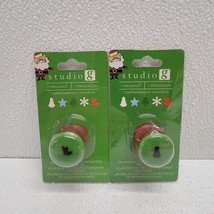 Studio G Mini Christmas Stocking And Snowman Punch For Paper Crafts - New - $19.70