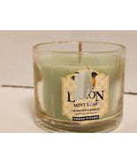 VINTAGE Bath &amp; Body Works Lemon Mint Leaf MINI Candle - $9.89