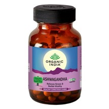 Lotto Di 2 Organic India Ashwagandha Confezioni 120 Pillole Withania Somnifera - £20.95 GBP