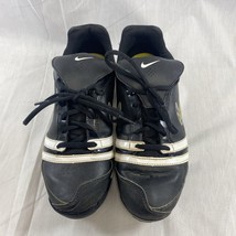 Nike Women’s Black/white Athletic Softball Low Cleats Shoes Size 8 - £16.59 GBP