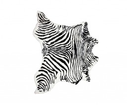 2' X 3' Black and White Zebra Print Area Rug - $2,055.23 MXN