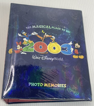 Walt Disney World Park 2003 Photo Memories Album Two Ring Binder Hologra... - $7.24
